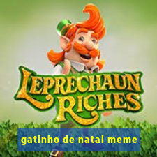 gatinho de natal meme